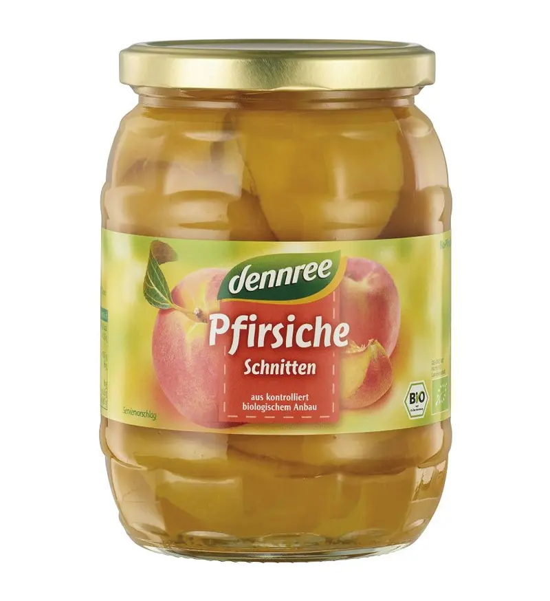 Bio Compot de Piersici Taiate Dennree 685 g
