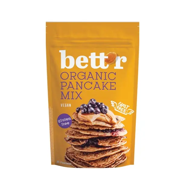 Bio Mix pentru Clatite Fara Gluten Vegan Bettr 400 g