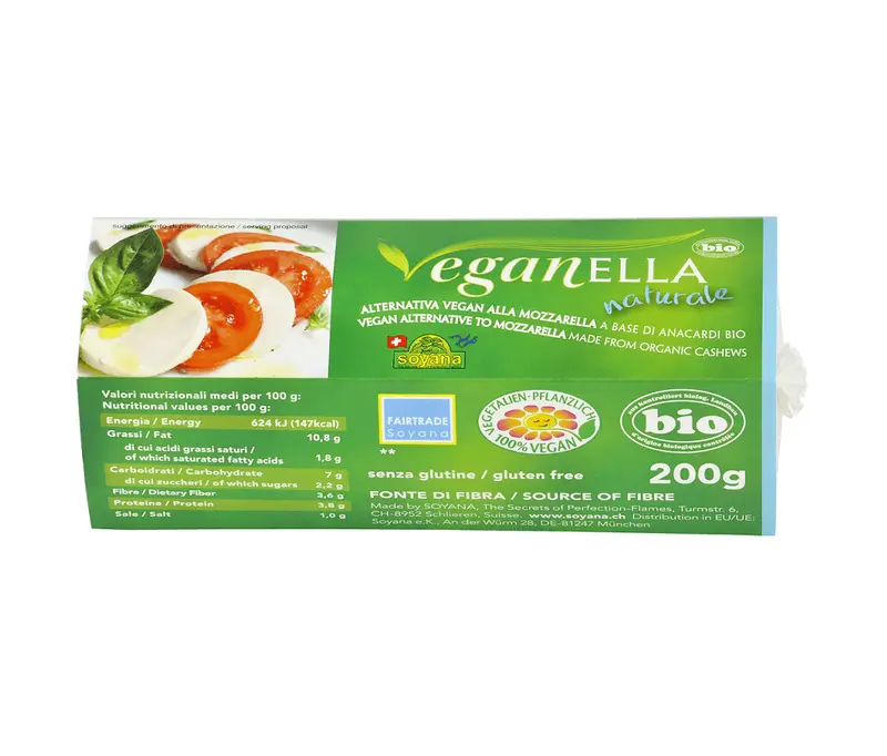 Bio Mozzarella Veganella Fara Gluten Soyana 200 g