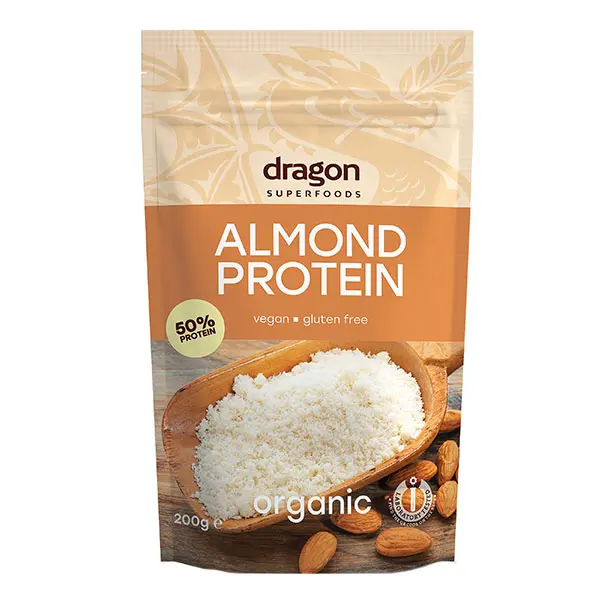 Bio Pudra Proteica din Migdale Raw Dragon Superfoods 200 g