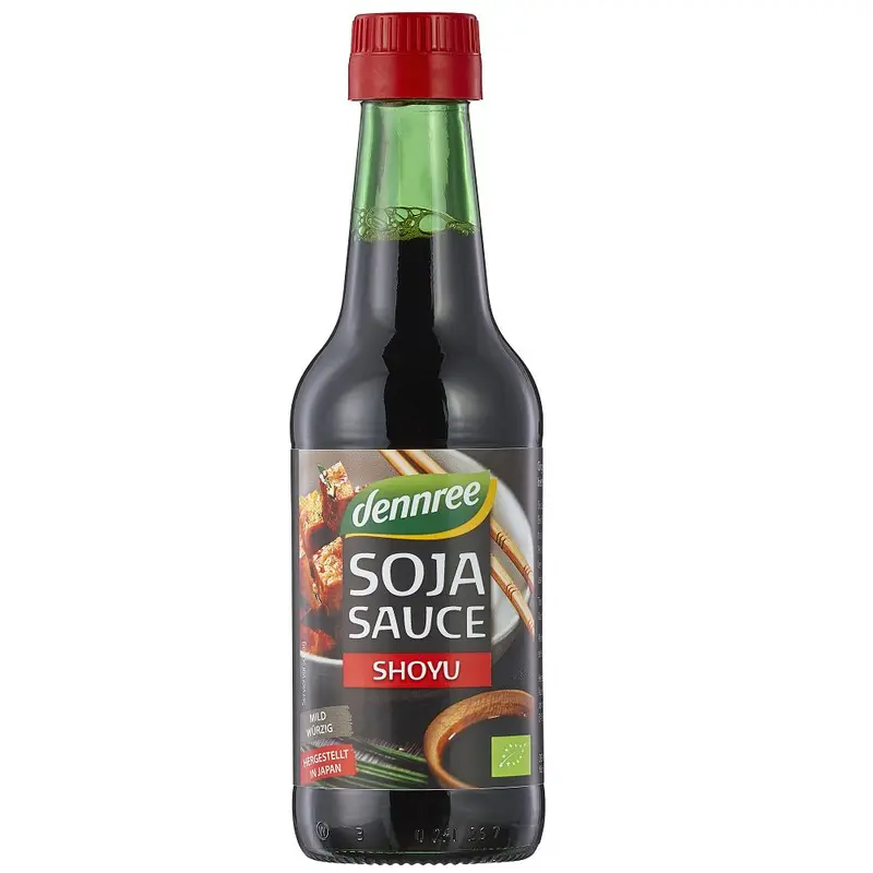Bio Sos de Soia Shoyu Mediu Condimentat Dennree 250 ml