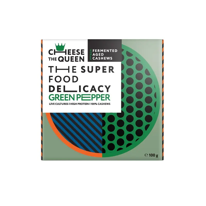 Bio Specialitate Maturata din Caju cu Piper Verde Cheese The Queen 100 g
