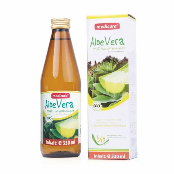 Bio Suc de Aloe Vera Organic 100 % Medicura 330 m