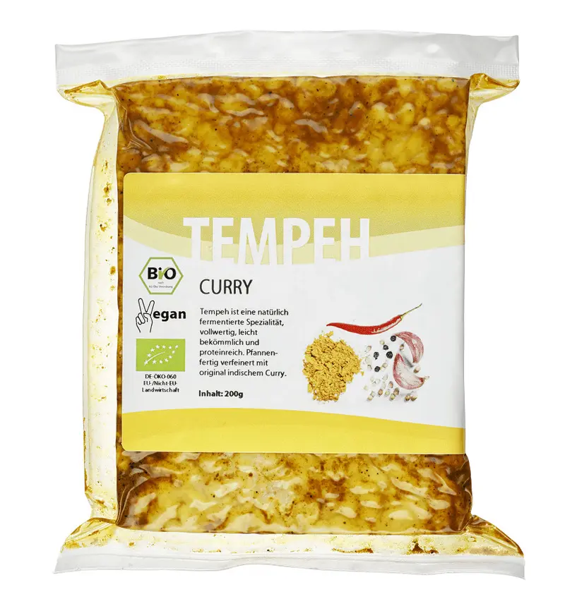 Bio Tempeh Curry Vegan Tempehmanufaktur 200 g