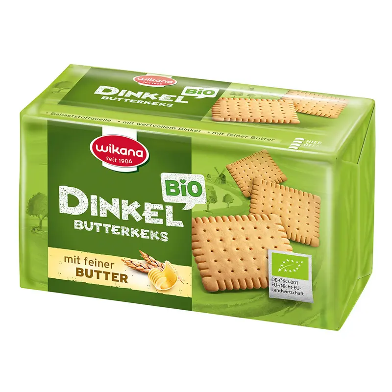 Biscuiti Bio din Spelta cu Unt Wikana 200 g