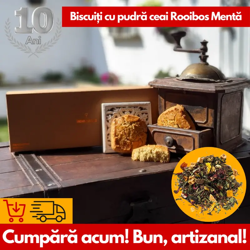 Biscuiți Ceai Rooibos (pudră)- 240g (Cutie de 6 Biscuiți)