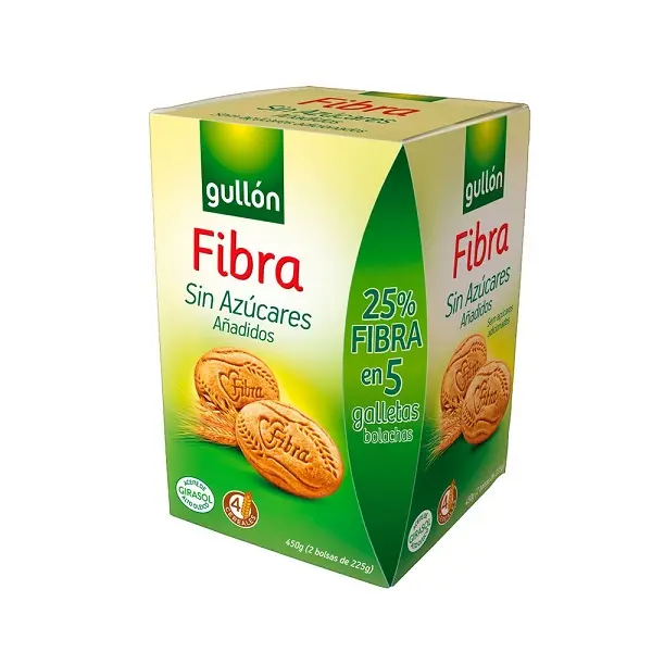 Biscuiți cu fibre fără zahăr 450 g – Gullón - Fără zahăr