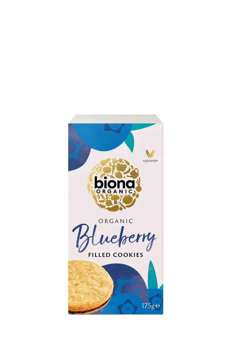 BISCUITI CU UMPLUTURA DE AFINE BIO 175G, PRET REDUS