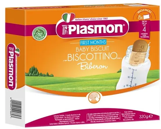 Biscuiți pentru biberon 320 g – Plasmon - Se dizolvă imediat