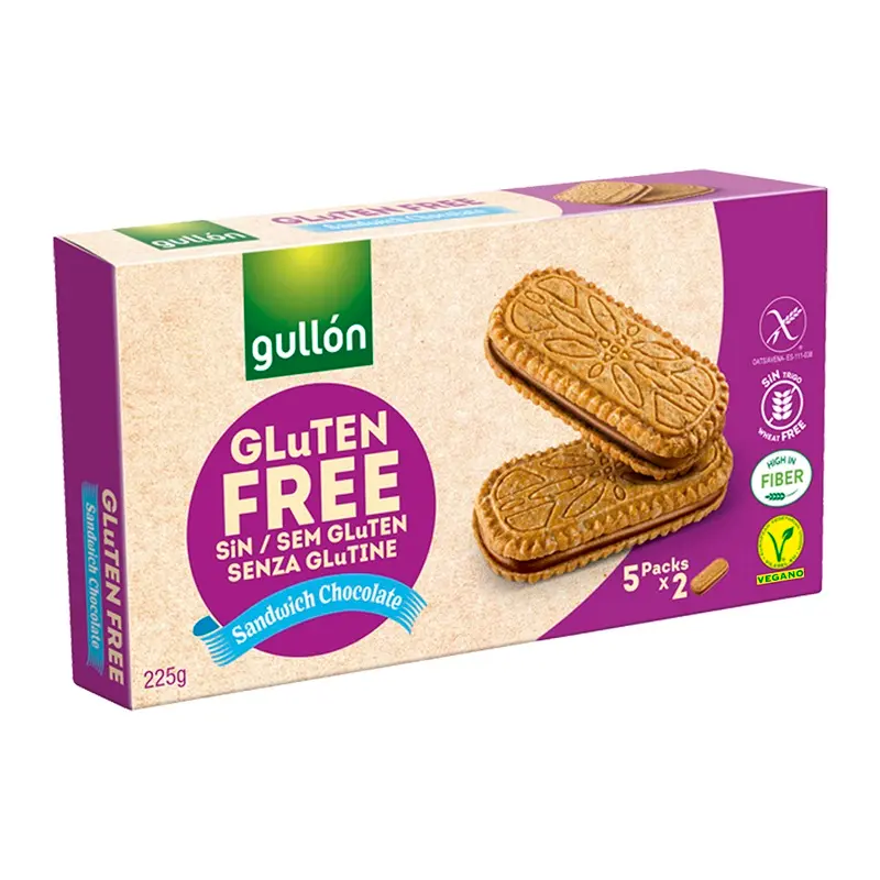 Biscuiți sandwich cu ciocolată fără gluten 225 g – Gullón