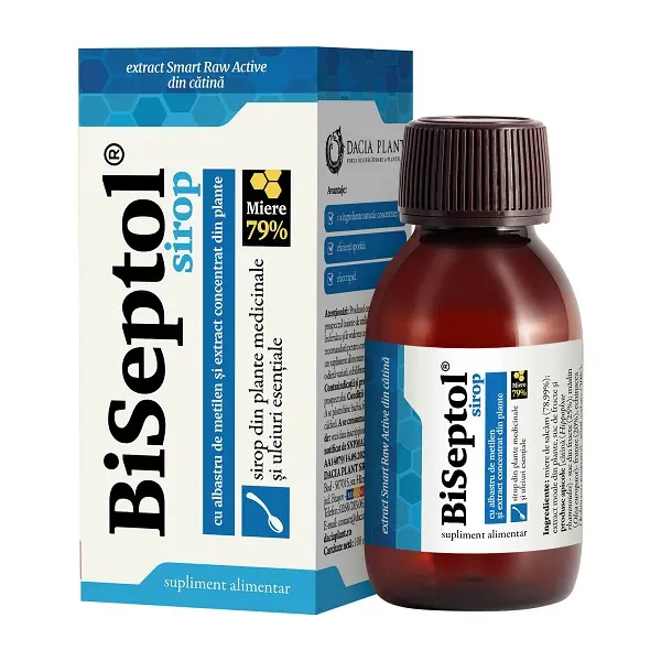 Biseptol sirop 100 ml – Dacia Plant - Respirație ușoară