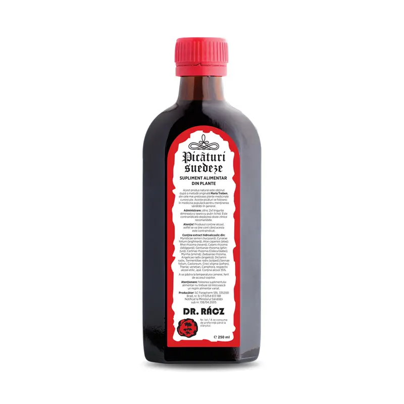 Bitter Dr. Rácz 250 ml – Quantum Pharm - Rețetă tradițională