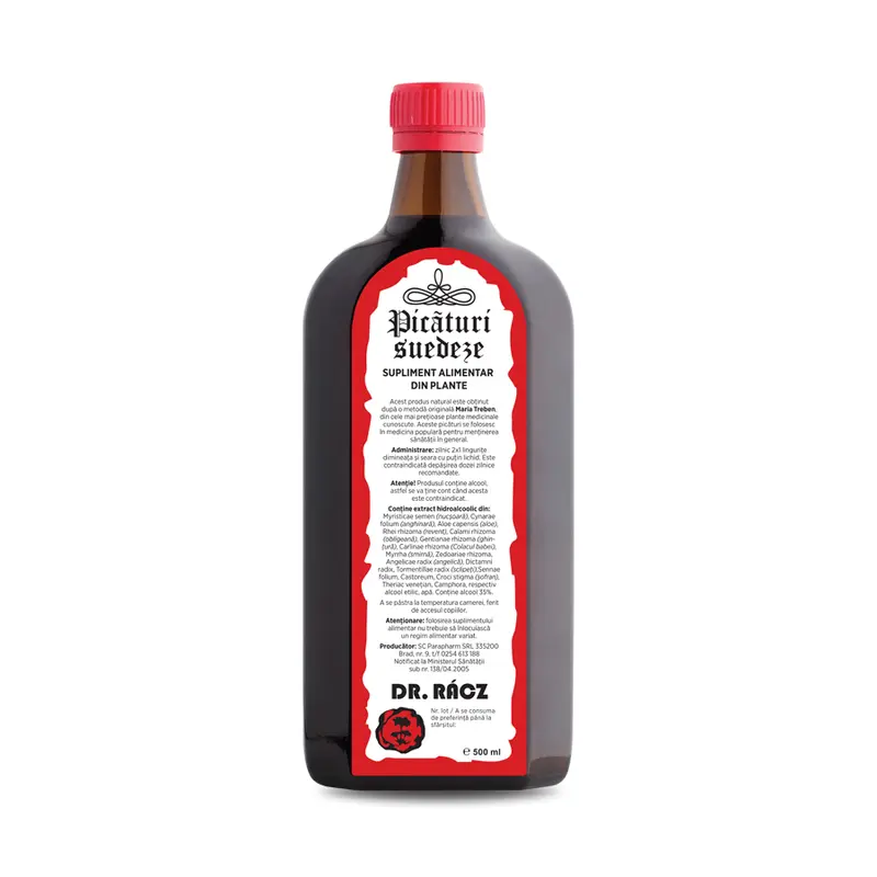 Bitter Dr. Rácz 500 ml – Quantum Pharm - Rețetă tradițională