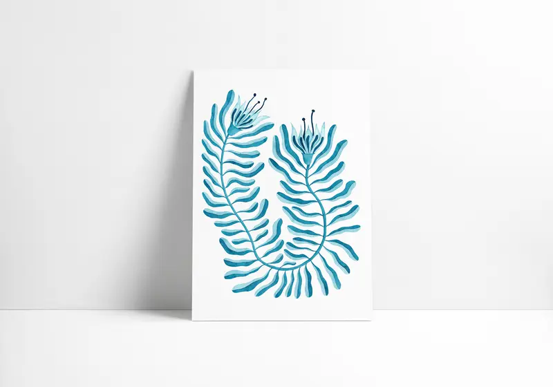 Blue dreams art print