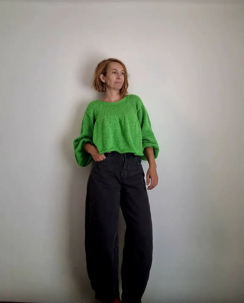 Bluză tricotată - Lime Loom