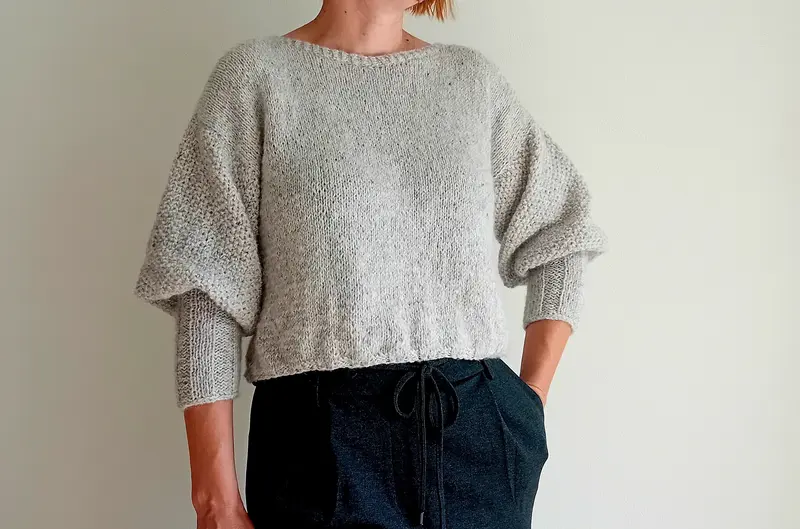 Bluză tricotată - Luna Knit (grey)
