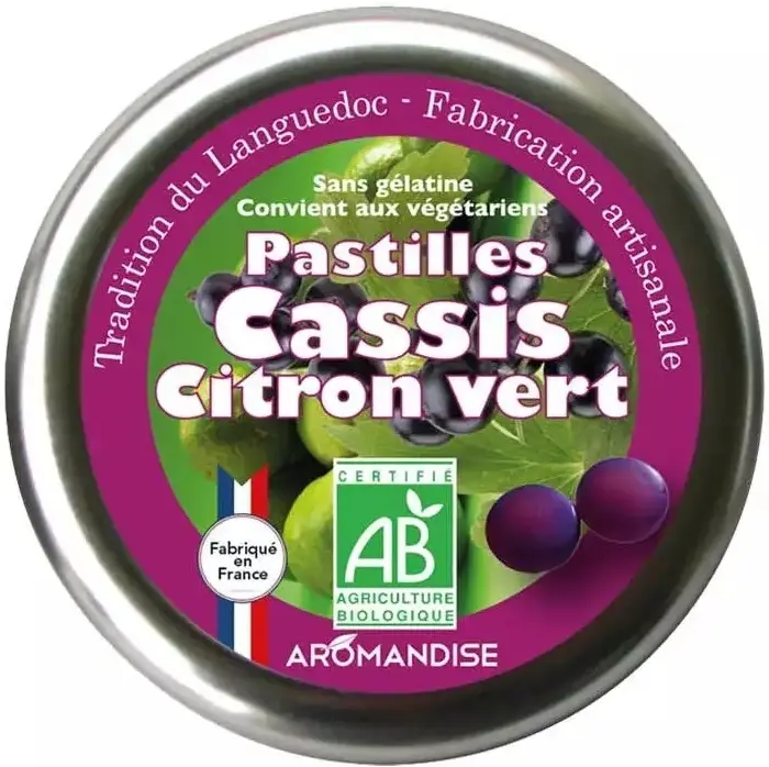 BOMBOANE ARTIZANALE CU LIME SI COACAZE NEGRE BIO 45G