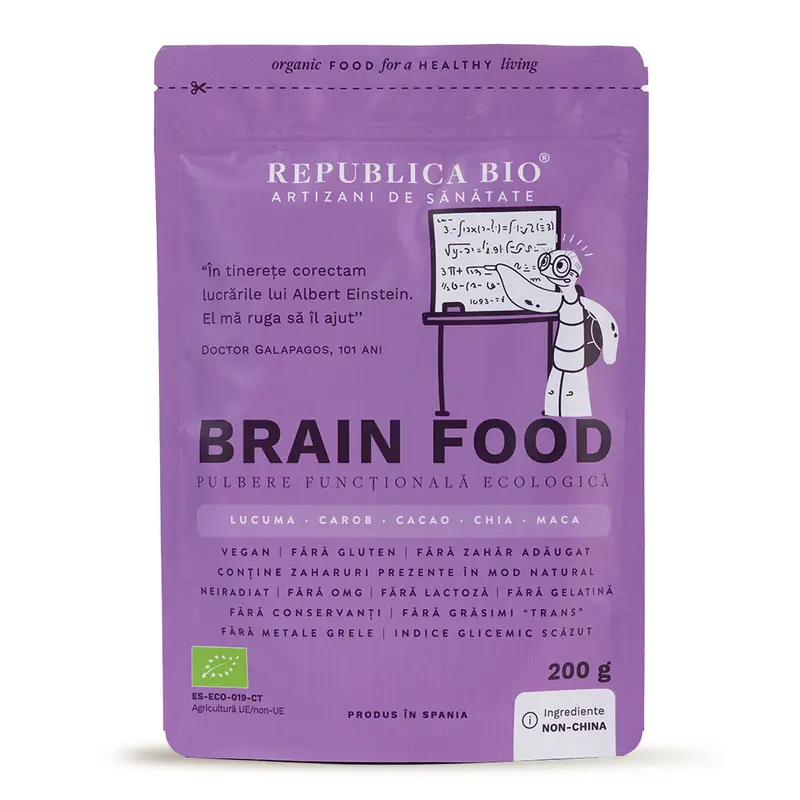 Brain Food, pulbere functionala ecologica, 200g | Republica BIO