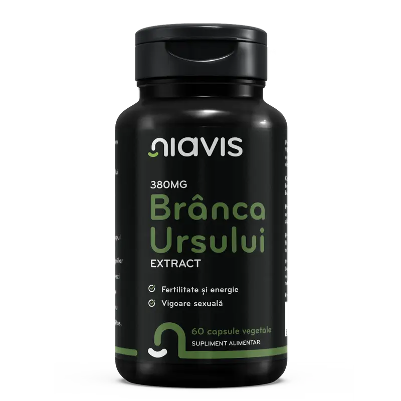 Branca Ursului Extract 380mg 60cps vegetale