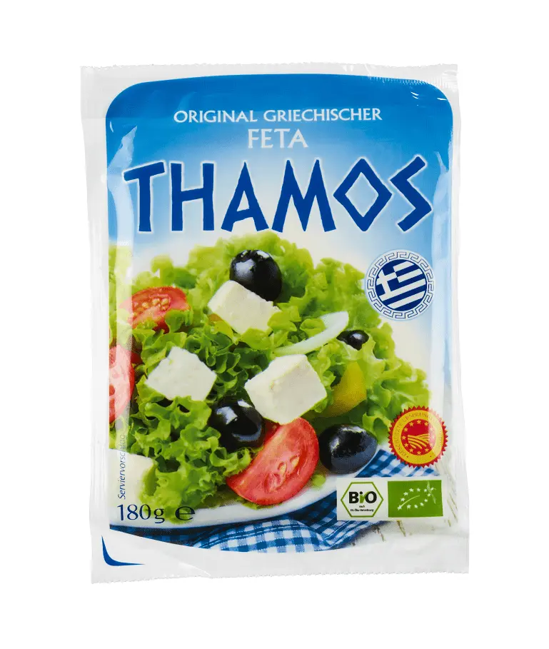 Branza Feta Bio 50% Thamos 180 g