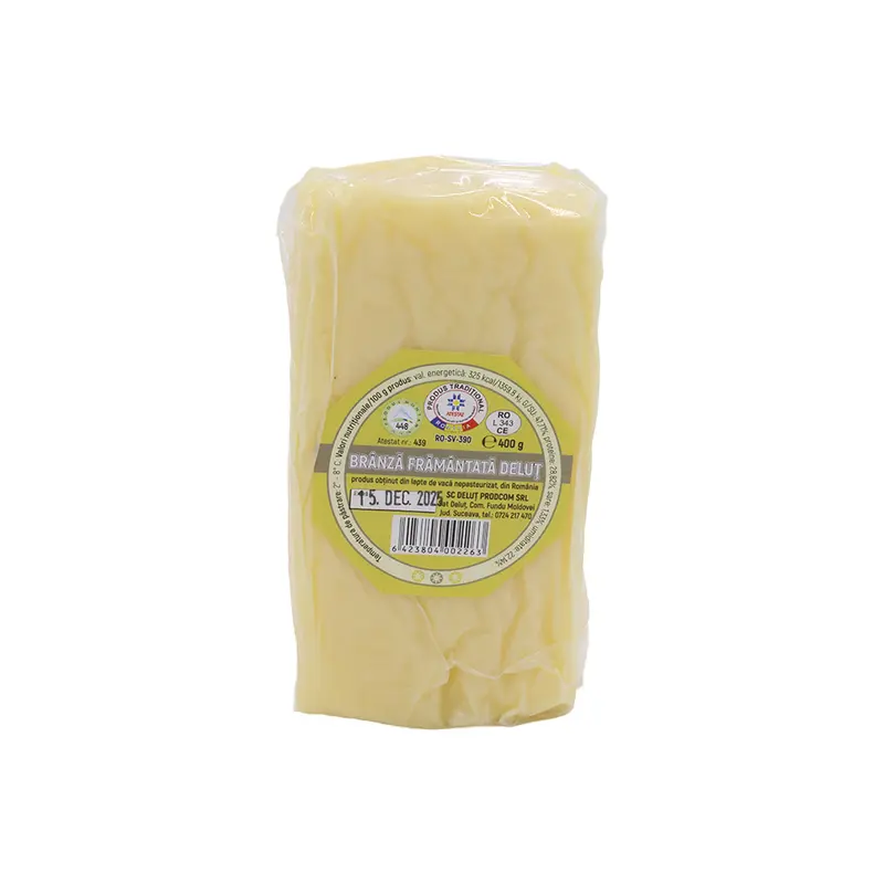 Brânză frământată Deluț 300g – produs tradițional din lapte de vacă