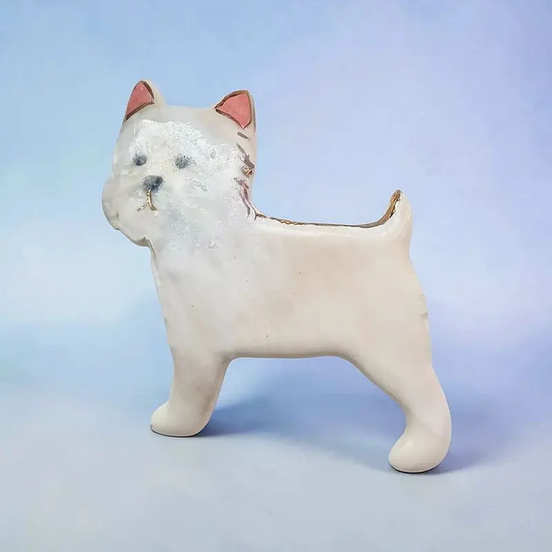 Brosa bichon portelan