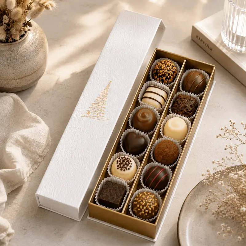 Bruyerre cutie Golden Sparkles cu praline belgiene 160g