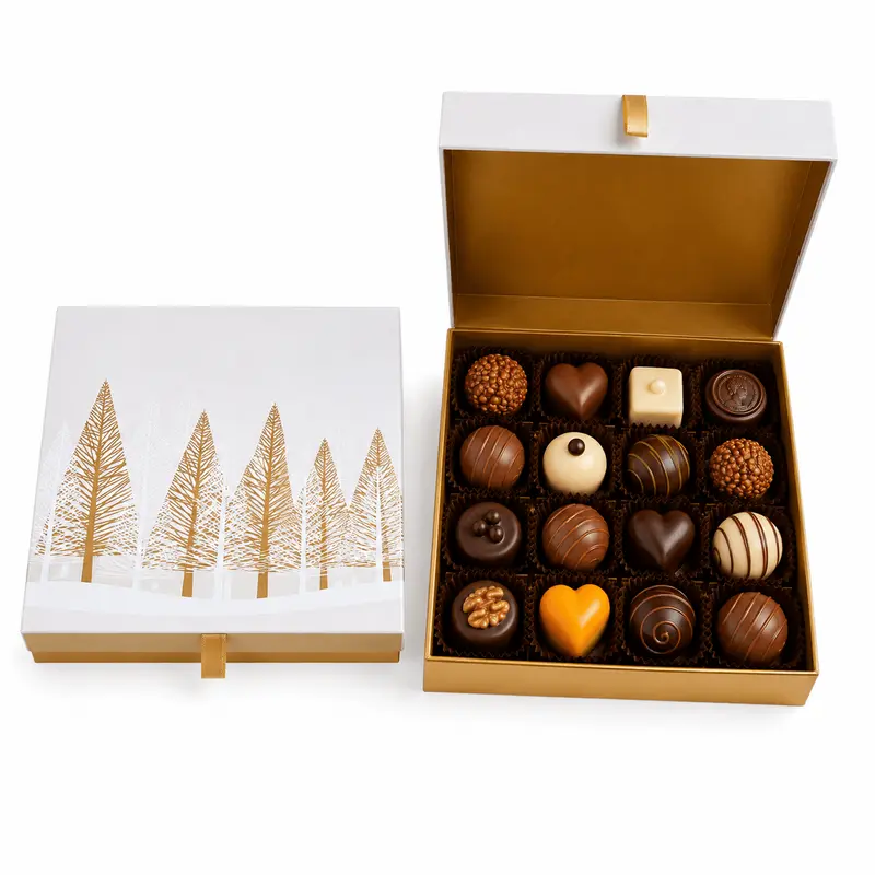 Bruyerre cutie magnetică Epicea cu praline belgiene 210g