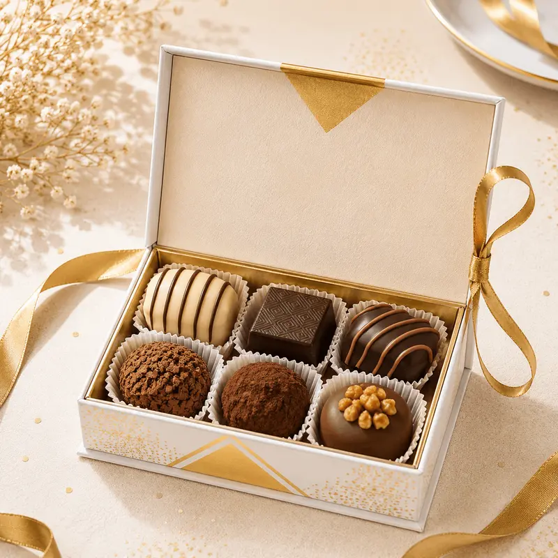 Bruyerre cutie tip carte Apogee cu praline belgiene 80g