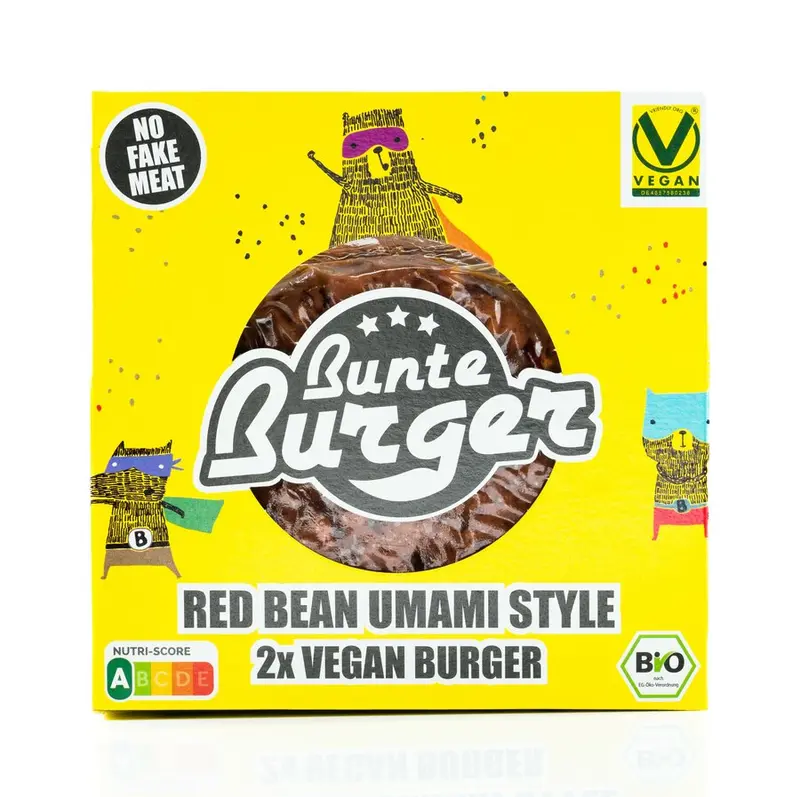 Burger Vegan Bio din Fasole Rosie Umami Style Bunte Burger 2 buc 180 g