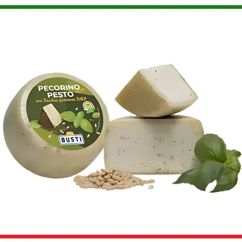 Busti Pecorino cu Pesto de Busuioc DOP 1kg aproximativ