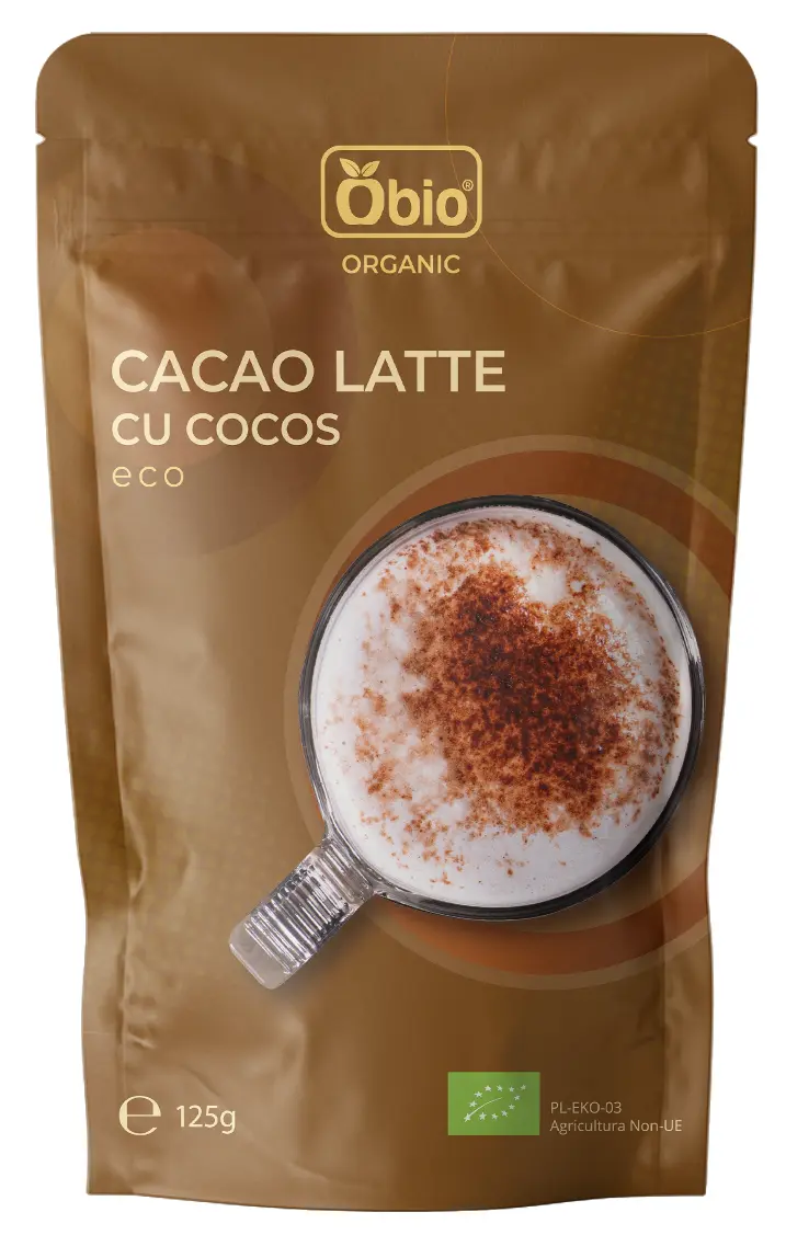 CACAO LATTE CU COCOS BIO 125G