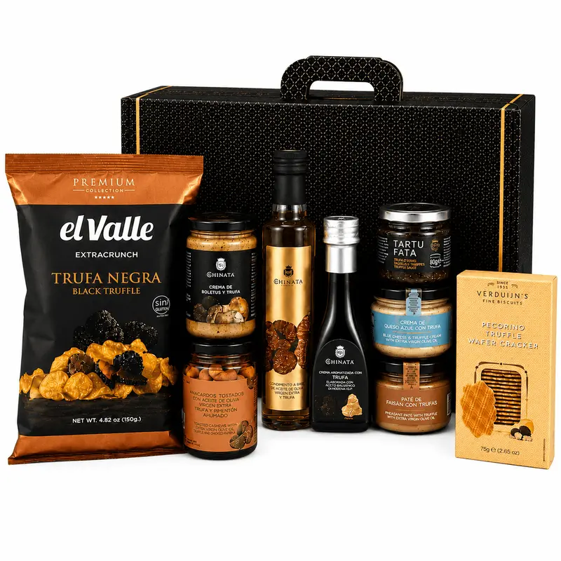 Cadou pentru iubitorii de trufe — pachet cu ulei, creme și salsa tartufata