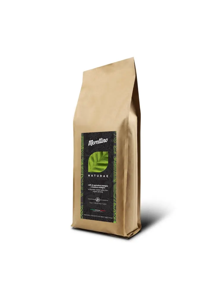 Cafea BIO Boabe Calitate Superioara, 500 gr, Naturae prajita, India, Peru, Brazilia, MORETTINO