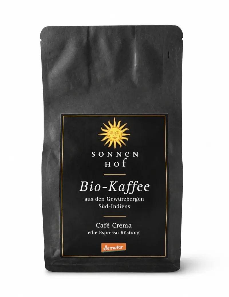 Cafea BIO Crema Sonnen Hof Demeter 500g
