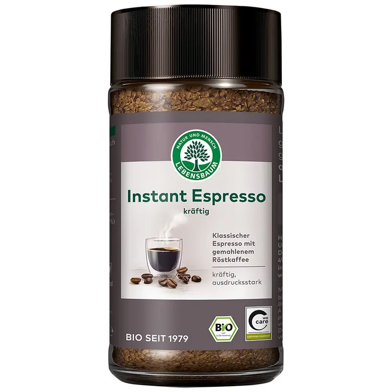 Cafea bio espresso instant, 100g