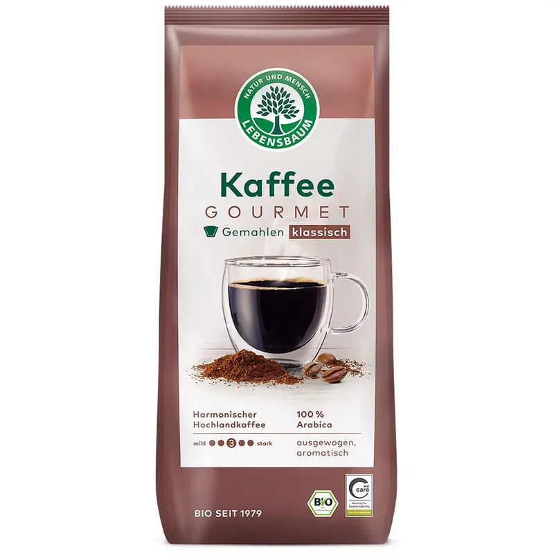Cafea bio Gourmet clasica macinata, 500g