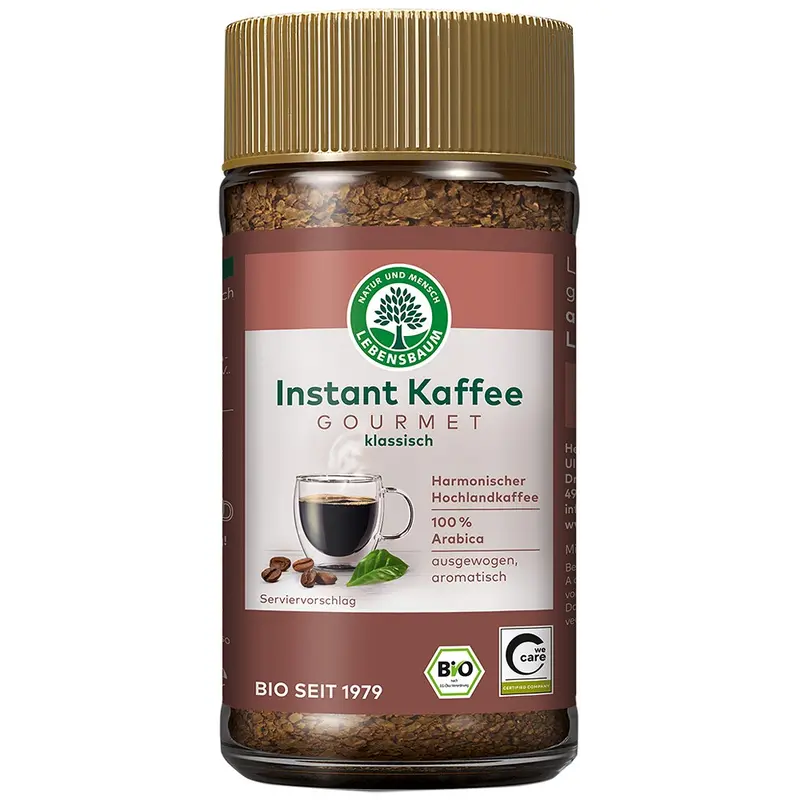 Cafea bio Gourmet instant, 100g