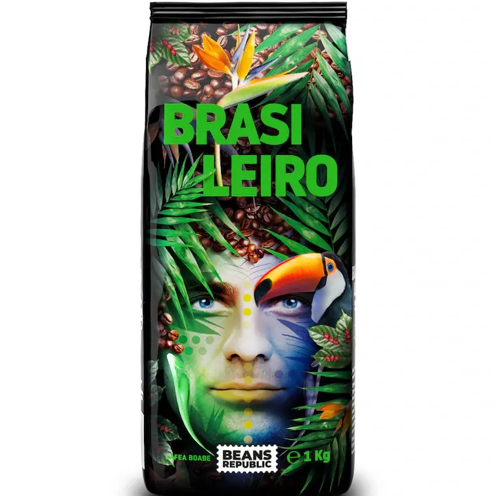 Cafea Boabe Doncafe Beans Republic, Brasileiro, Arabica 100%, 1kg