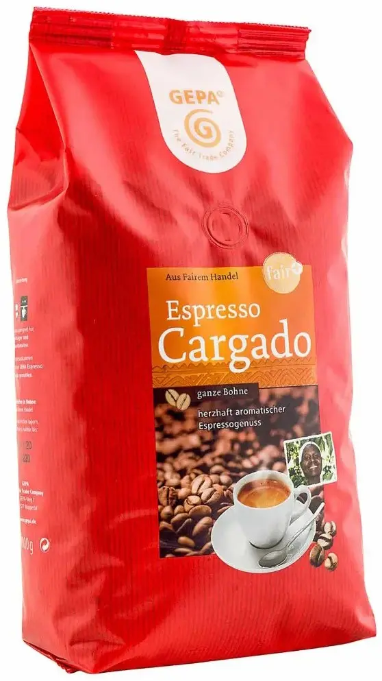 Cafea boabe Expresso Cargado, 1000g Gepa