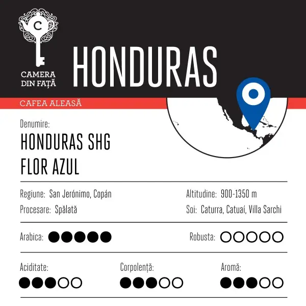 Cafea Honduras SHG Flor Azul