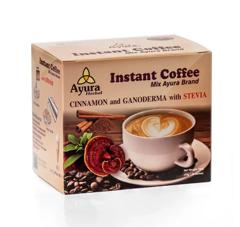 Cafea instant cappuccino cu scortisoara 150g 150g (15g*10 plicuri)  Ayura Herbal