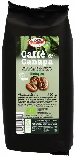 Cafea si canepa bio 250g Salomoni Cafe