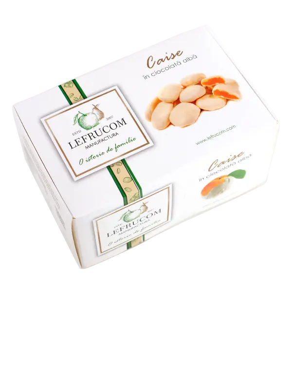 Caise în ciocolată albă (100 g)