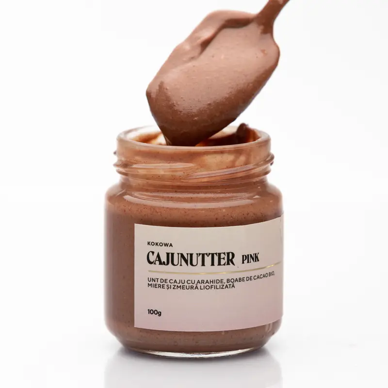 Cajunutter Pink - unt de caju cu boabe de cacao