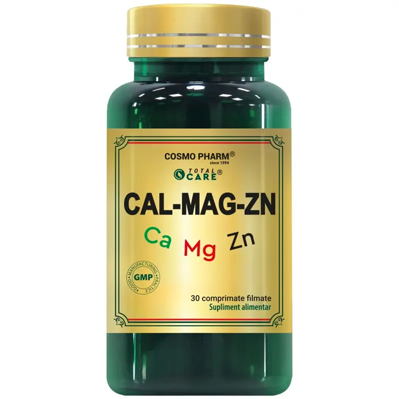 Cal-Mag-Zinc 30 comprimate filmate – Cosmo Pharm - Pentru oase