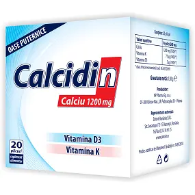 Calcidin 1200 mg 20 plicuri – Zdrovit - Oase și dinți