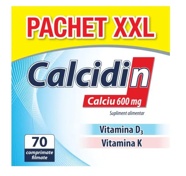 Calcidin 600 mg 56 + 14 comprimate – Zdrovit - Oase și dinți