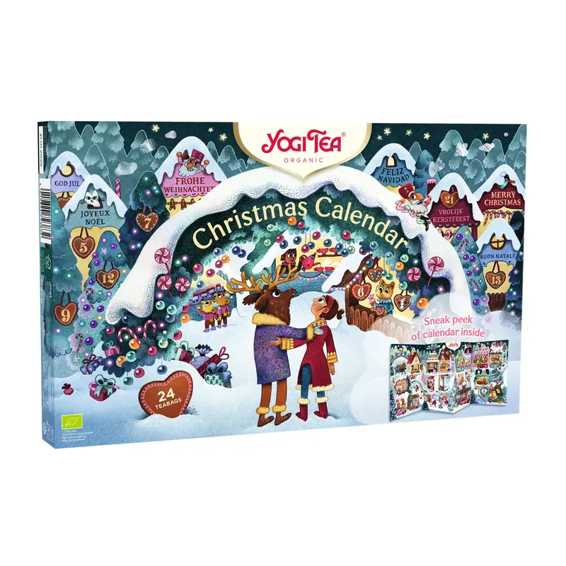 Calendar de Craciun cu 24 plicuri de ceai bio, Yogi Tea