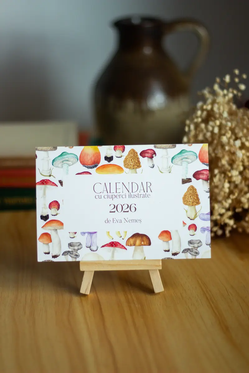 Calendar Ilustrat cu Ciuperci 2026